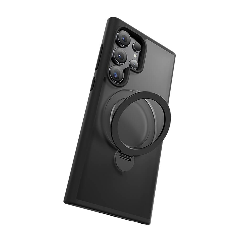 Benks Standlı Mist Protective Galaxy S24 Ultra M-safe Şarj Özellikli Telefon Kılıfı Benks Standlı Mist Protective Galaxy S24 Ultra M-safe Şarj Özellikli Telefon Kılıfı